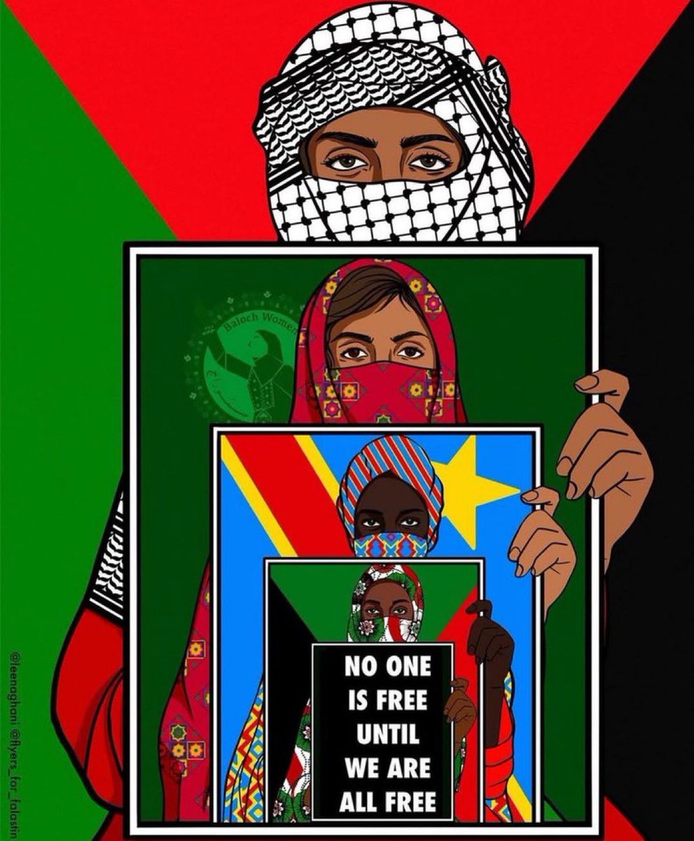 None of us is free until we are all free.

#freeSudan #freeCongo #freeUyghur #freePalestine