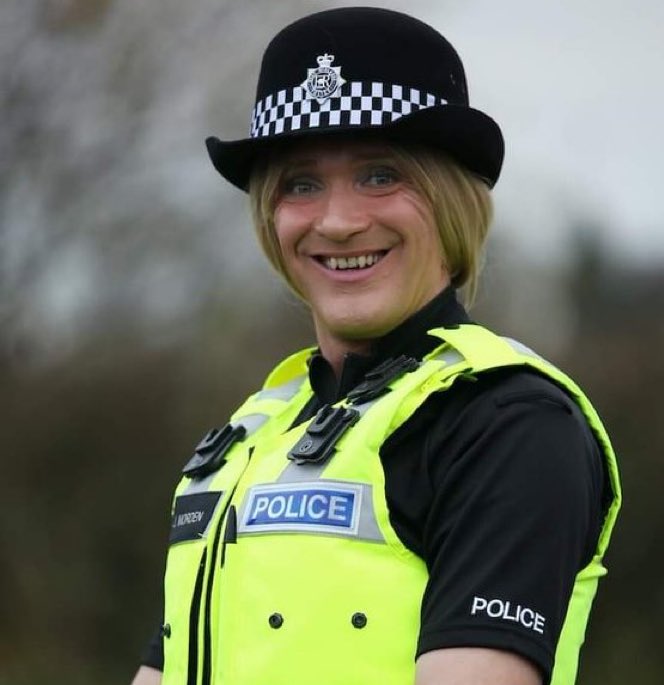 NickBuckleyMBE's tweet image. We should have realised that our country was broken when we employed a mentally ill man to pretend he was a female officer.