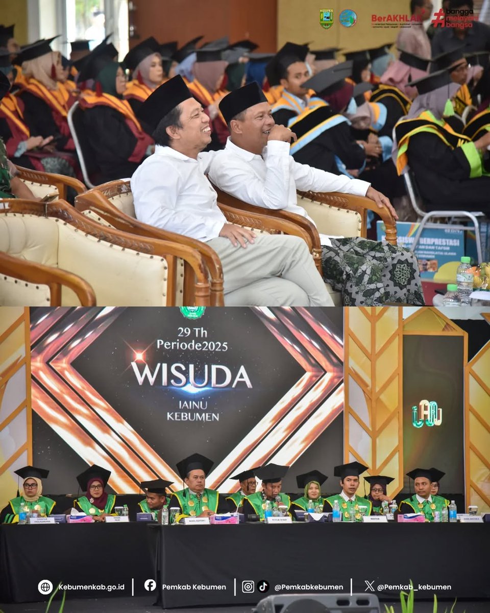 pemkab_kebumen's tweet photo. Sebanyak 331 mahasiswa Institut Agama Islam Nahdlatul Ulama (IAINU) Kebumen resmi diwisuda pada Sabtu (1/11/2025). #WisudaIAINU #IAINUKebumen #pemkabkebumen #kebumenberdaya #PendidikanIslam #GenerasiBerkualitas #BanggaIAINU https://t.co/8jQWPihbGr