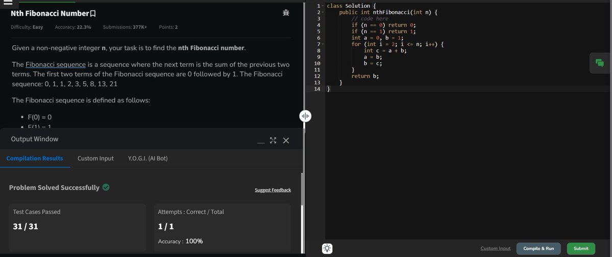 rituu_09's tweet image. Day 305 of 2025:                          
👩‍💻 Code to Crack Companies!     
🧩 Q9: Print Fibonacci Series up to N
🧩 Q10: Find Second Largest Element in an Array
#CodingJourney #PlacementPrep #2025Goals #leetcode #letsconnect