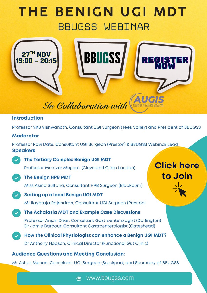 BBUGSS - British Benign Upper GI Surgical Society tweet media