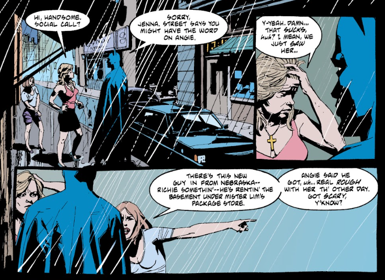 la_panther_rose's tweet image. I like how Batman has contacts with the sex workers for crime related info and gifts money for a free night of peace