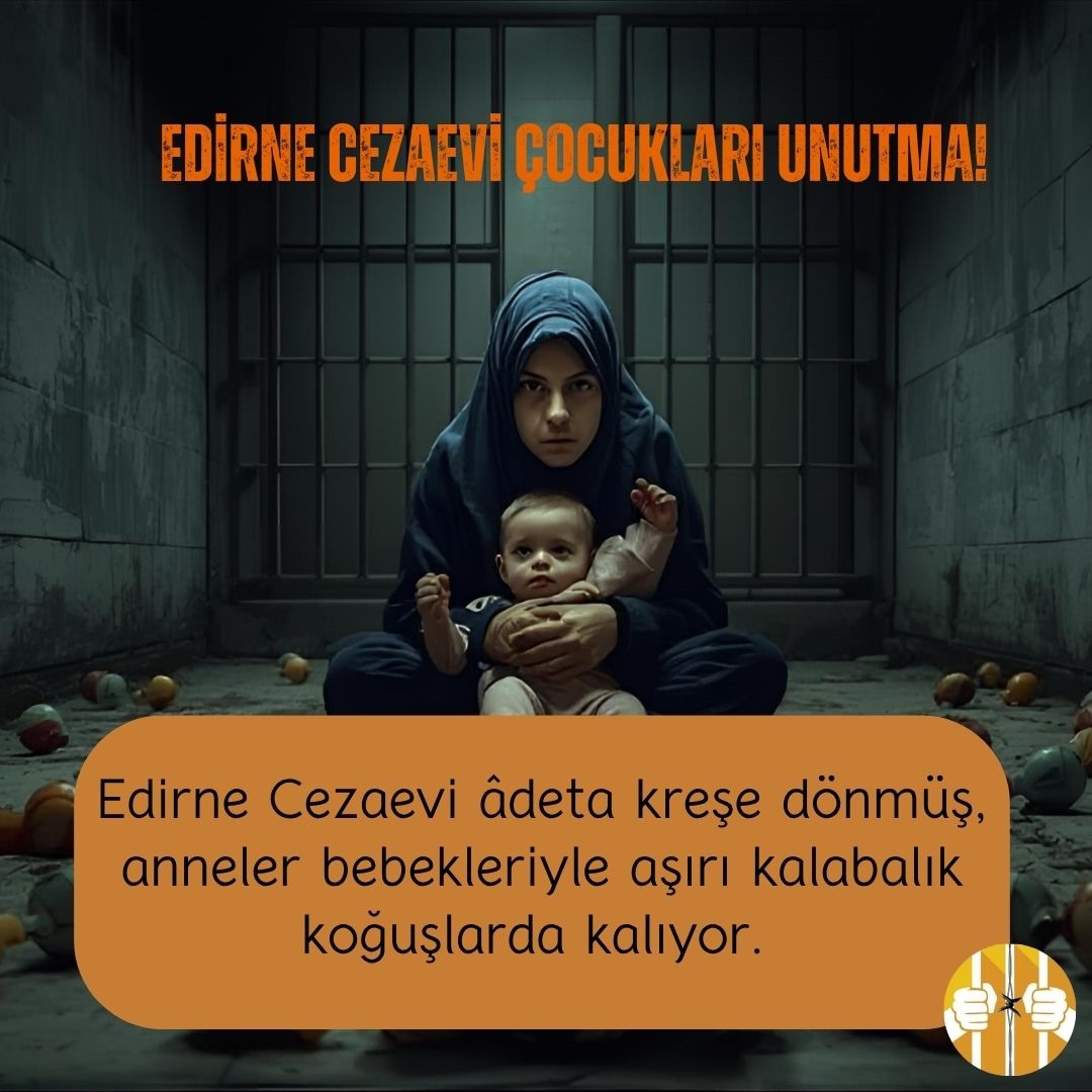 📌 Cumhuriyetin 102.yılında, masum annelerin, bebekleriyle tutsak edildiği bir ülke olduk❗️
İhlalinAdresi EdirneCezaevi