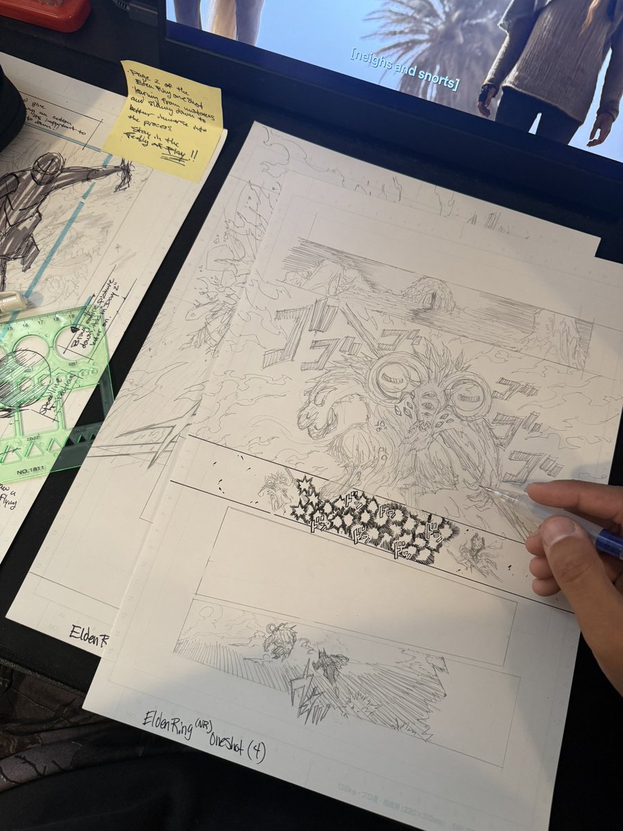 JmrWorkz's tweet photo. Reworking a Manga page for practice https://t.co/pKv4gfMuZY