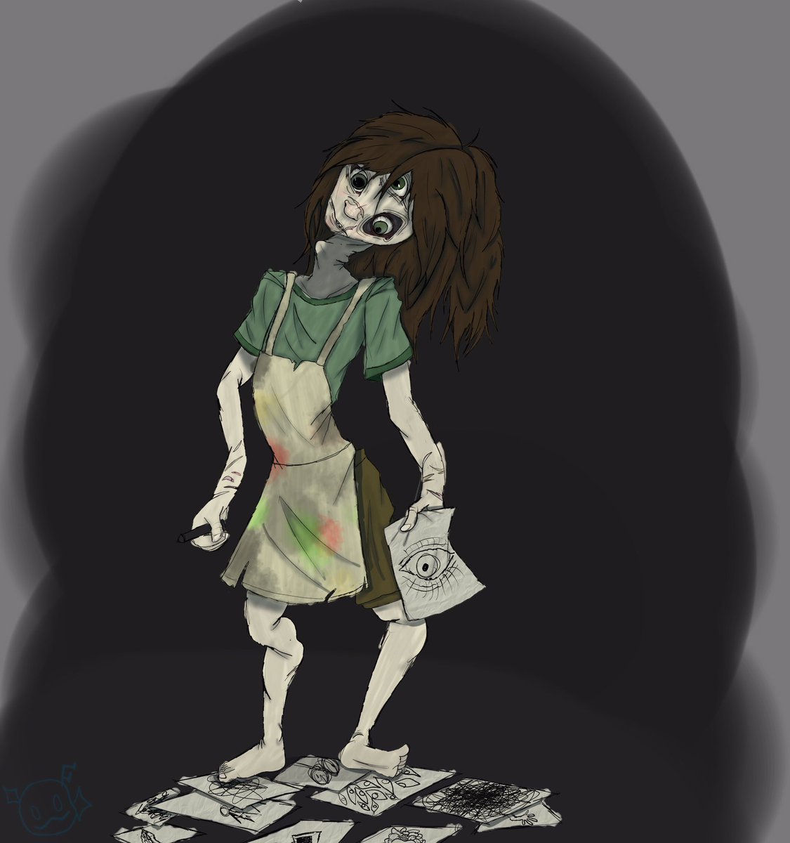FacelessArt30's tweet photo. This is not canon but here’s a fun drawing of what I think Ivy’s resident design would look like 
#littlenightmaresfanart #soundsofnightmares #art #LittleNightmares #Descenttonowhere #digitalart #littlenightmaresoc https://t.co/7NrZiCH4u3