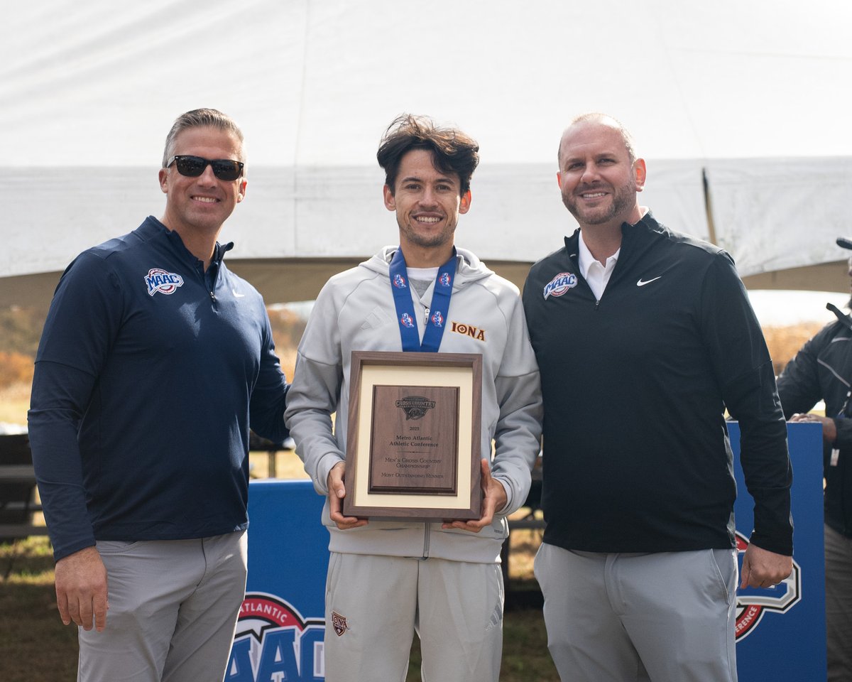 MetroConfSports's tweet photo. Your 2025 MAAC Men's & Women's Most Outstanding Runners:

Matt Rankin of @IonaXCTF 
Hannah Snayd of @StagsXC 

#MAACSports x #MAACXC