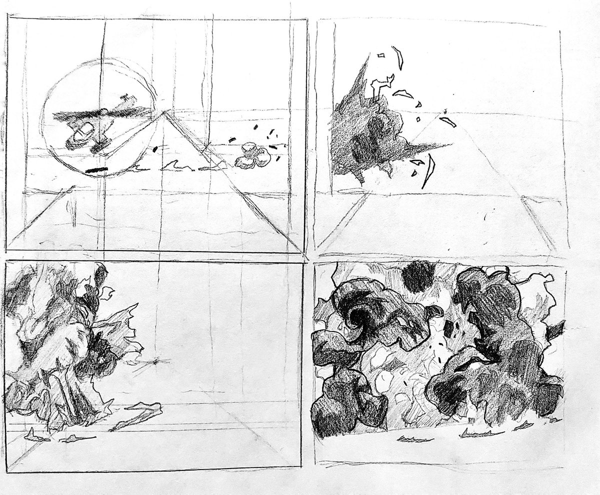 sallyfishman's tweet photo. Explosive doodle. Might be a stretch, but I'm thinking blowing things up for the next one. Details would be finicky, but screw it anyway.

#practice
#art https://t.co/reU7dSXsLf