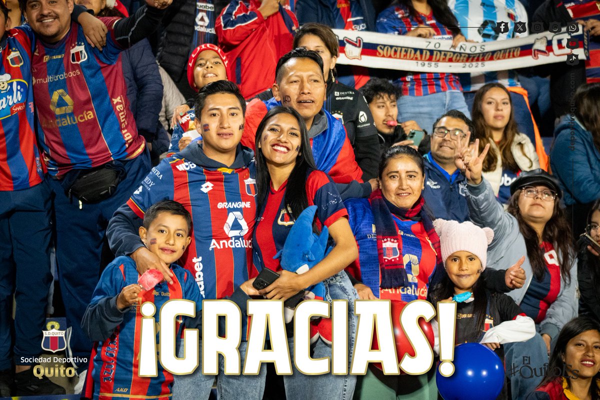 ¡A ustedes, Sociedad Deportivo Quito! 💙❤️