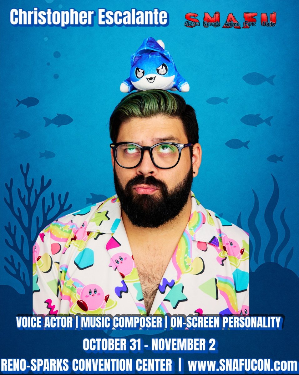 🎤 Don’t miss Christopher Escalante’s "FANTASTIC" Fan Fiction panel — today at 4:00 PM! (Panel Main) Get silly as Christopher and others read hilarious and ridiculous fan fiction. Audience participation is encouraged!