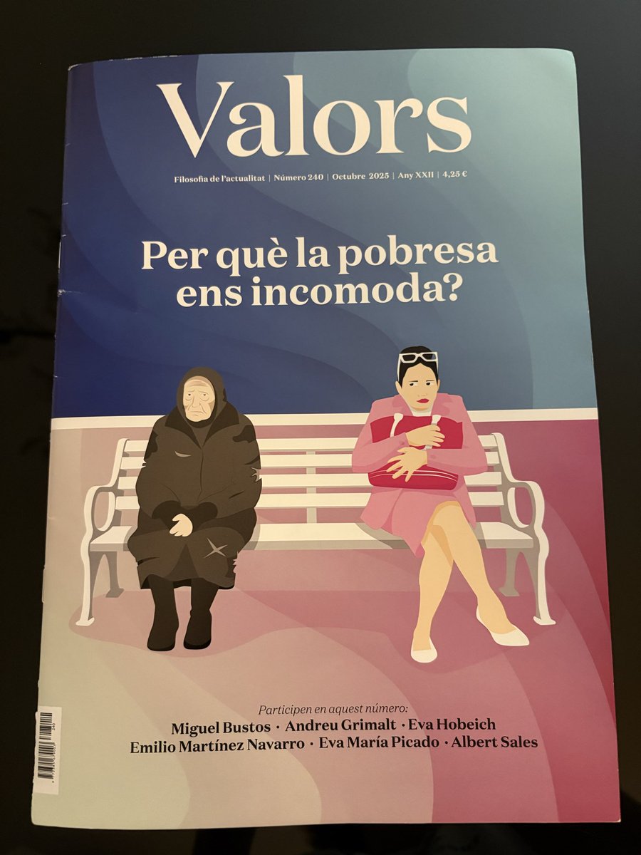 Reflexions a la tarda del dissabte amb <a href="/revistavalors/">Revista Valors. Filosofia de l'actualitat.</a> 
✍🏼️ <a href="/xserra/">Xavier Serra Besalú</a> al #Valors240 

#lecturatranquila #lecturadisfrutona 

valors.org
valors.org/subscripcions/