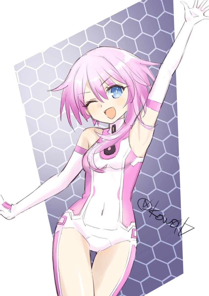 #ネプテューヌワンドロ
ホワイトシスター（ラム）🩷
（いったい何ドロなんだ…？ラフ開始は23時半くらいから……