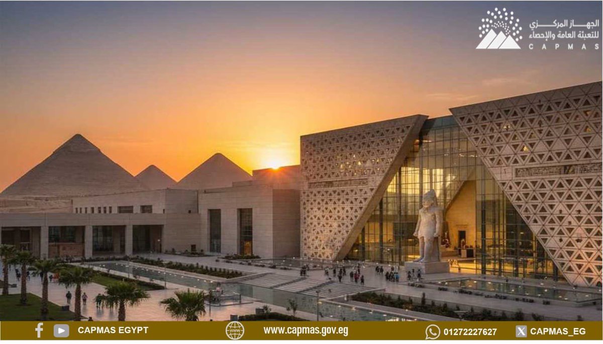 #المتحف_المصري_الكبير  
هذا الانجاز الكبير الذي بنته الأيادي المصرية العظيمة ، تلك الأيادي التي أنجزت الأهرامات وبنت التاريخ ، اليوم ومجدداً  يقدم المصريون حضارتهم للعالم بحدث عظيم يليق بعظمة الحضارة والتاريخ المصري . 

هنا حيث يلتقي اليوم الانيق بالأمس العريق ، وتتعانق فيه