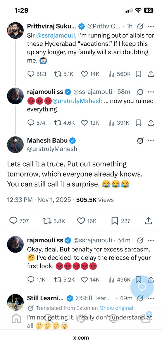 Okay 
What’s happening 🤨

#ssmb29