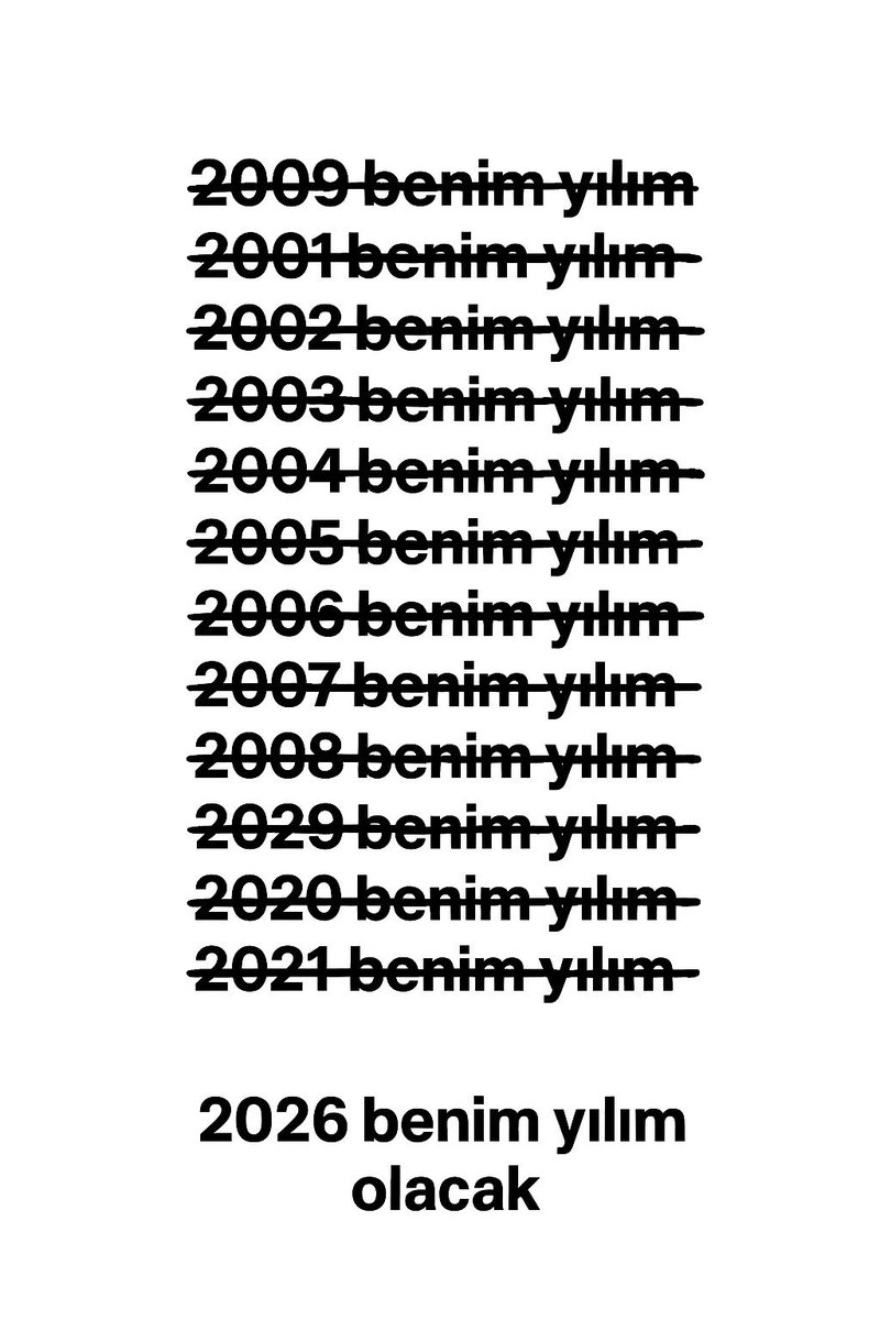 trrumeys's tweet photo. “2026, ben hazırım!” https://t.co/LpftyqiUkh