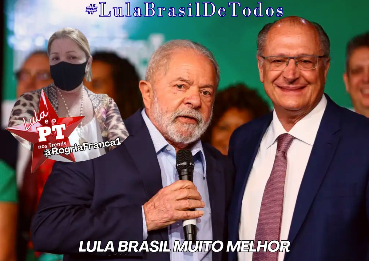 <a href="/RogriaFranca1/">Rogéria Franca</a> Boa Tarde 🌞 Rogéria. 
Bom sábado. 
#LulaBrasilDeTodos 
LULA BRASIL MUITO MELHOR