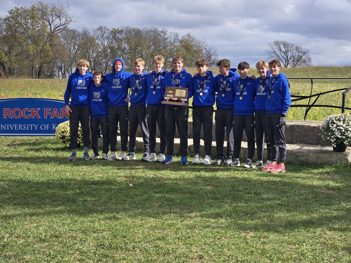 3rd at STATE! Congrats to boys <a href="/owlxc/">Olathe West XC</a>! <a href="/ADButlerOW/">ADButlerOW</a>