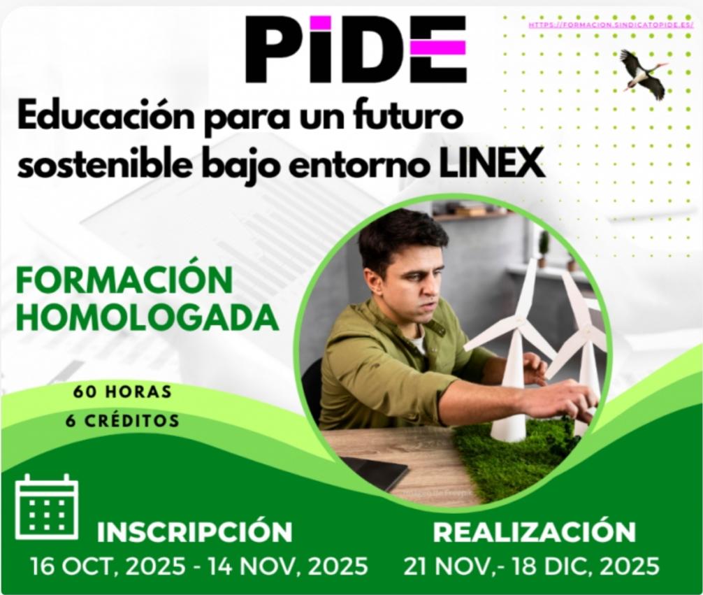 ➡️‼NO TE QUEDES SIN PLAZA‼😉
formacion.sindicatopide.es