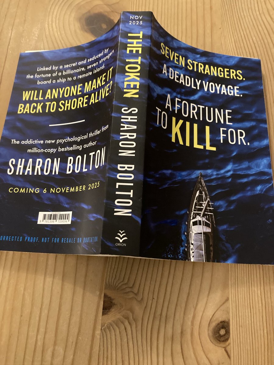 fionamsharp's tweet photo. Thank you @AuthorSJBolton @orionbooks #SharonBolton #TheToken @orion_crime https://t.co/UwtNGXdq4j
