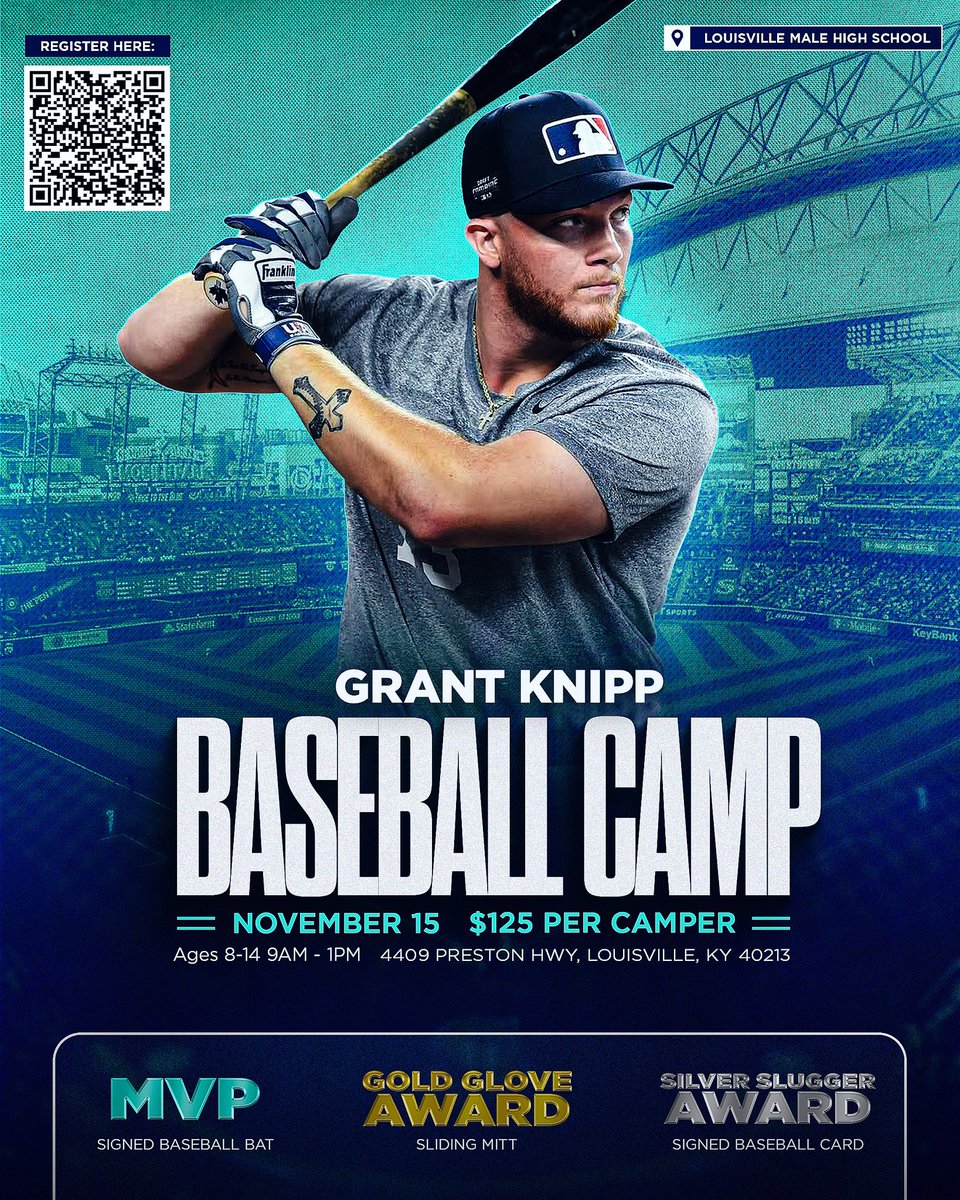 Just two weeks away from my baseball camp! I look forward to meeting everyone there! Register at the link below:

docs.google.com/forms/d/1Boo0h…