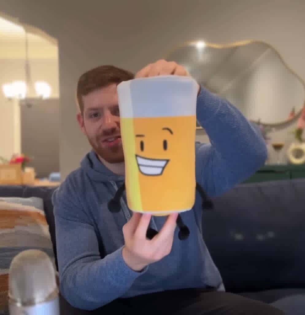 it’s like a proud father holding his son