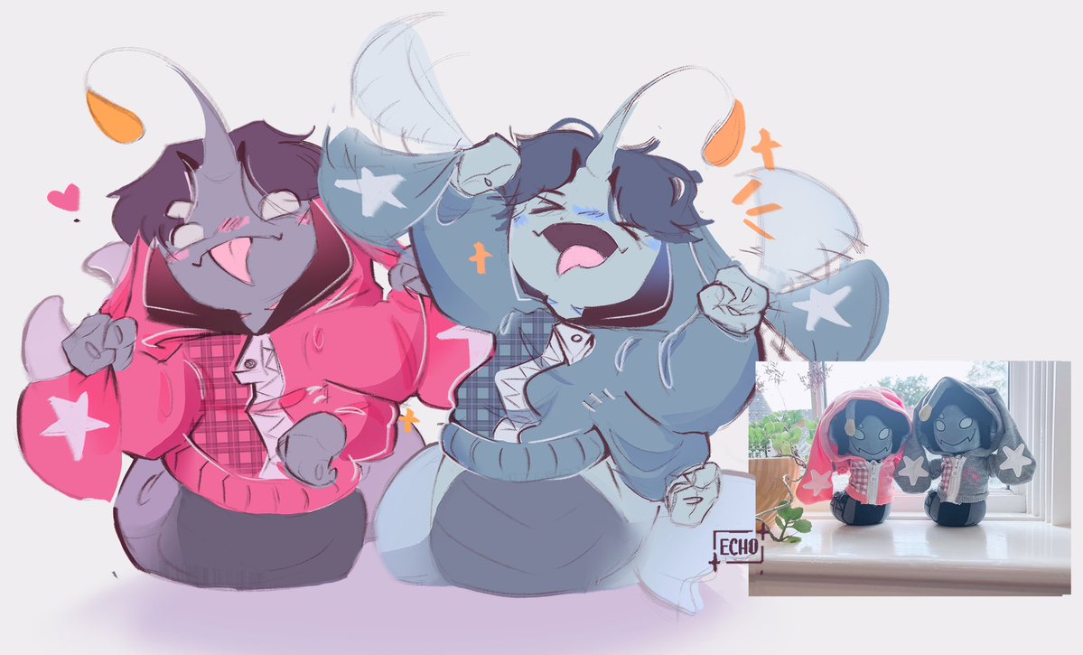 The sillies! (Reference photo by <a href="/sebbynui/">look at my sebastian plushie</a>)

#sebastiansolace