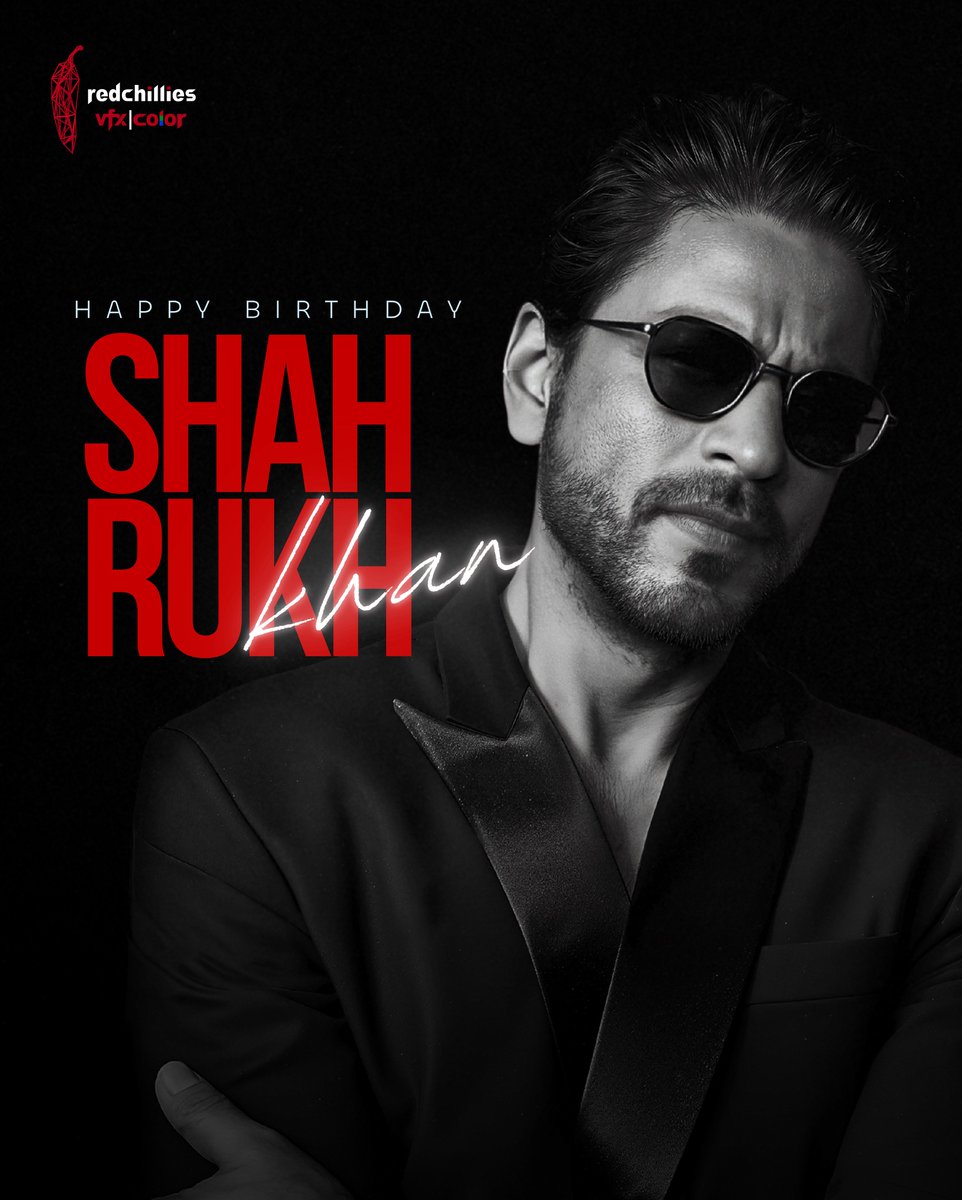 vfx_redchillies's tweet image. Happy Birthday chief #ShahRukhKhan. ♥️🌶️🔥✨

Thank you for the countless stories you have brought to life. Every single one of your onscreen characters comes with their own personality and a beautiful memorable performance.

We wish you all the happiness, health and prosperity…