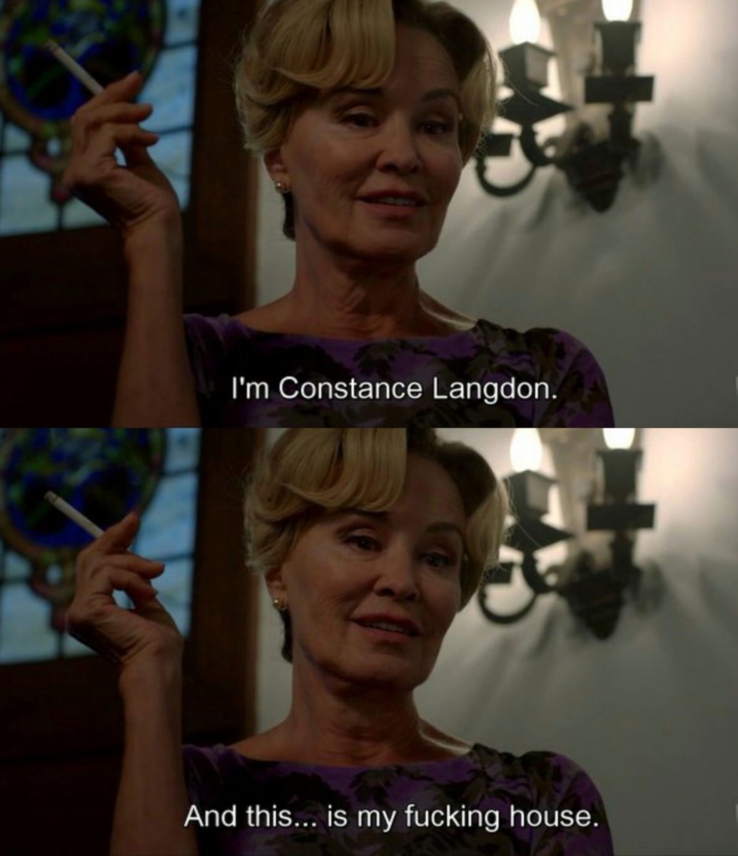 Jessica Lange apareciendo en el reparto oficial de #AHS13