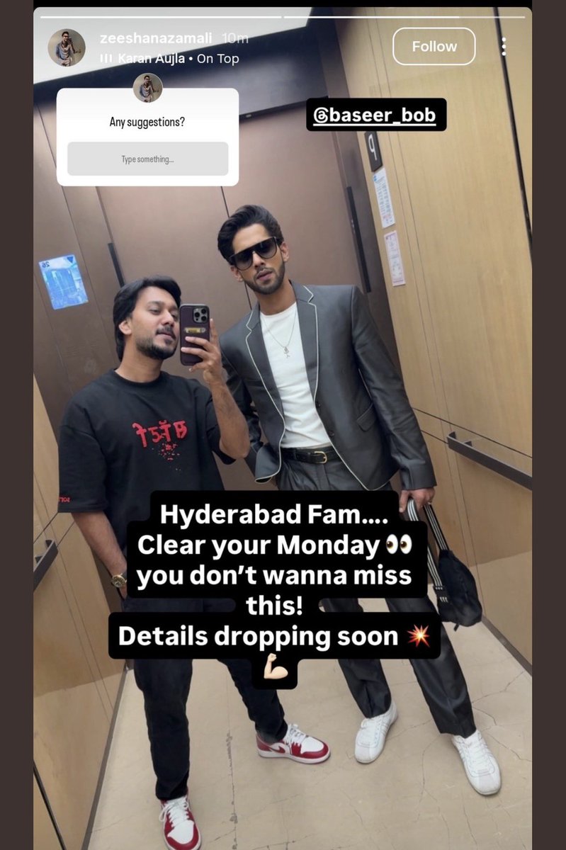 bot_sin15691's tweet photo. Ready Raho  Hyderabad Fam..
#BaseerBob #BB19 #Bahana https://t.co/NJATGPpXXa