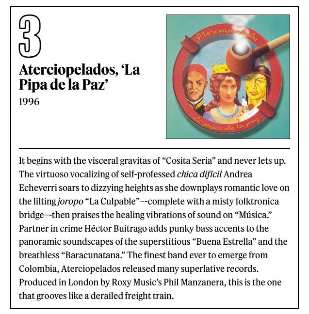 Hoy cumple años este arrollador tren amazónico, un disco producido por Phil Manzanera de Roxy Music con el que Colombia cumplió su destino de unir el rock con la fiebre andino-tropical.
Número 3 (!!) en mi lista de los mejores LPs de rock latinoamericano.
rollingstone.com/music/music-li…