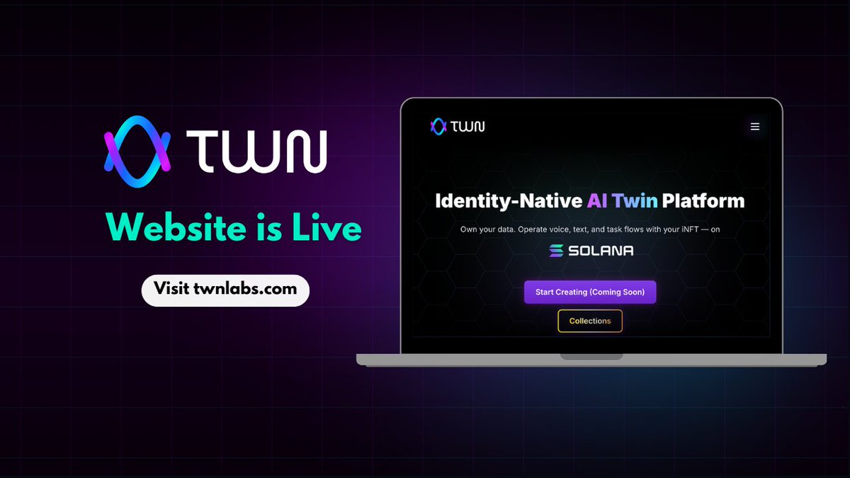 🚀 We’re online: twnlabs.com
We’ve been quiet for a good reason — we’re almost ready to ship. If you’re into #AI + <a href="/solana/">Solana</a>, take a peek and tell us what you’d like to see next. 👇
