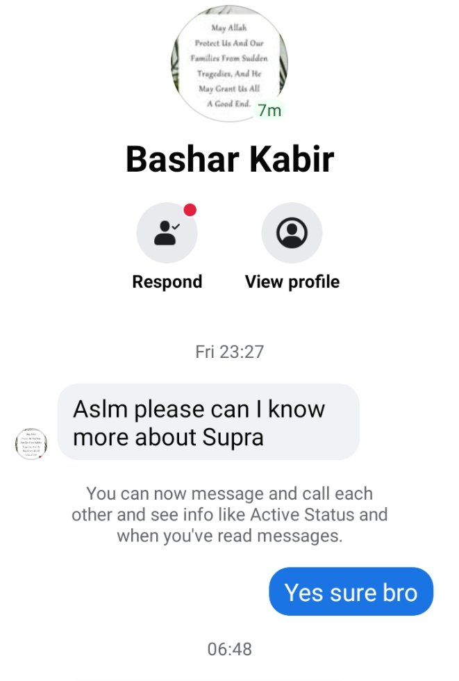 I made one simple post about $SUPRA and <a href="/SUPRA_Labs/">Supra</a>. on Facebook yesterday.

Within hours, my inbox was full  5 people wanted to know more.

You can feel it, something big is shifting.

The $SUPRA  era is just beginning. 
#Supra #Blockchain