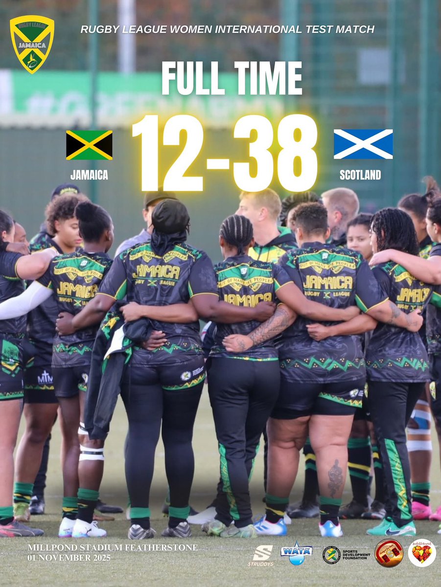 Full time score in our first women’s international of the year!🇯🇲 Thank you all for your support! Onwards and upwards!