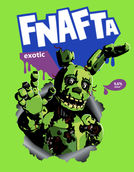 xXFaylinnXx's tweet image. IT'S FNAFTA (+ Full Springtrap Fanta design)