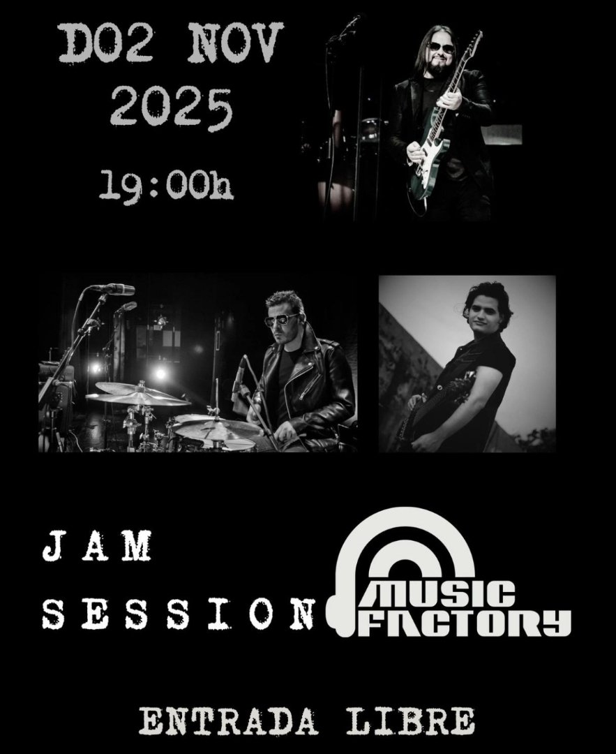 ¡Este Domingo! ¡Jam Session con buena música y jamón en Salamanca! 😍🎸🎶
Domingo 2 de Noviembre a partir de las 19h en la sala Music Factory.
Con la participación de Juan Carlos Jiménez, José Daniel Bermúdez y Christian Murgui.

+info &amp; +eventos en: conciertosensalamanca.com