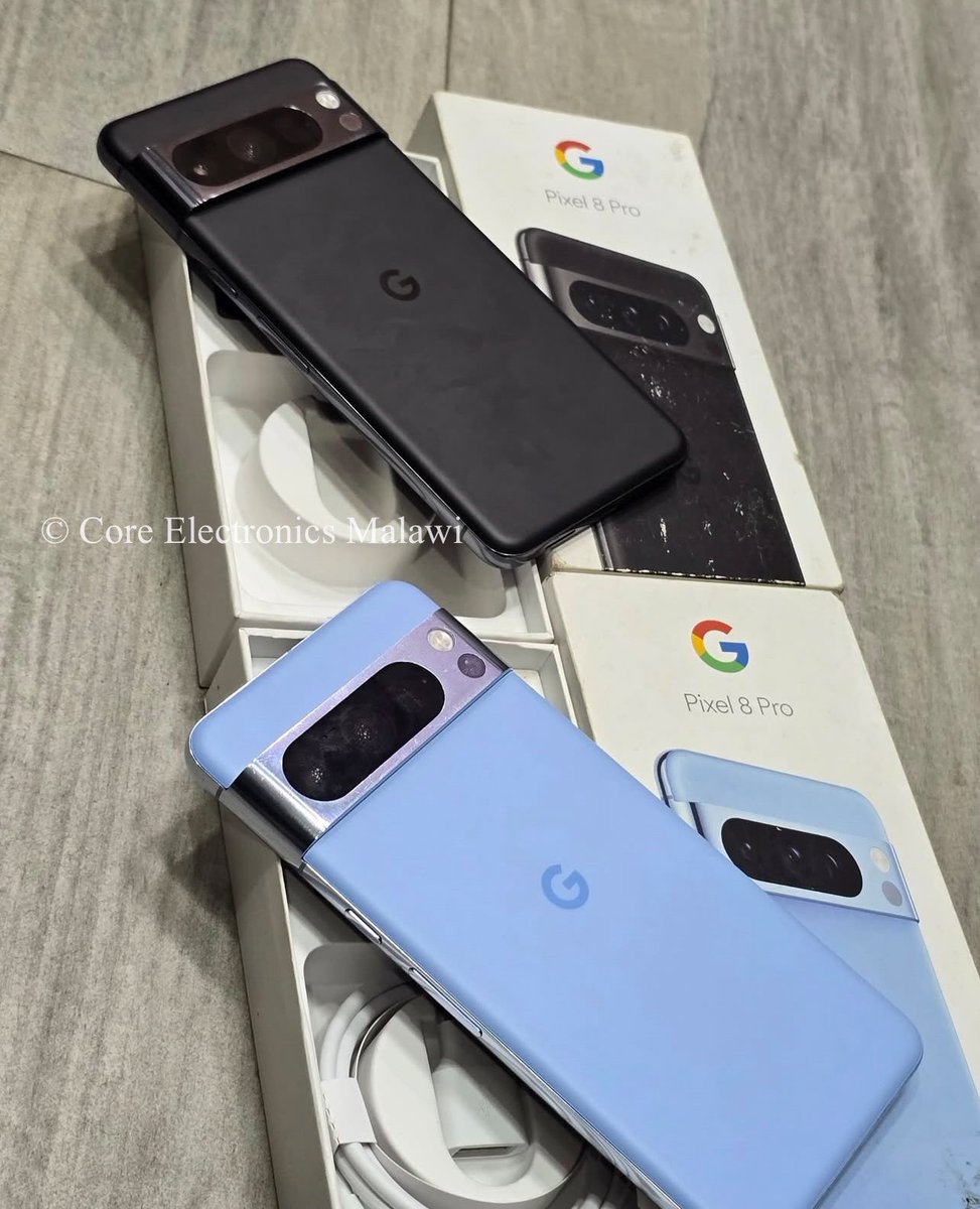 CoreMalawi's tweet image. Buy Google Pixel 8 Pro | 12GB RAM | 128GB Storage | Google Tensor G3 | 6.7” LTPO OLED, 120Hz, HDR10+ Display | 5050mAh Battery  | 50MP Triple Camera | USB Type-C 3.2 | Going at K1,995,000.00 | Contact: ￼0995 47 01 74
#coreelectronicsmalawi #googlepixel #google