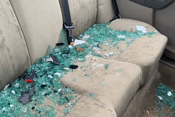 My old car was used for the local firefighters' training today. Sad to see it demolished, but happy it served one final purpose. I kept the detached seat belt clips. #AlmaguinHighlands