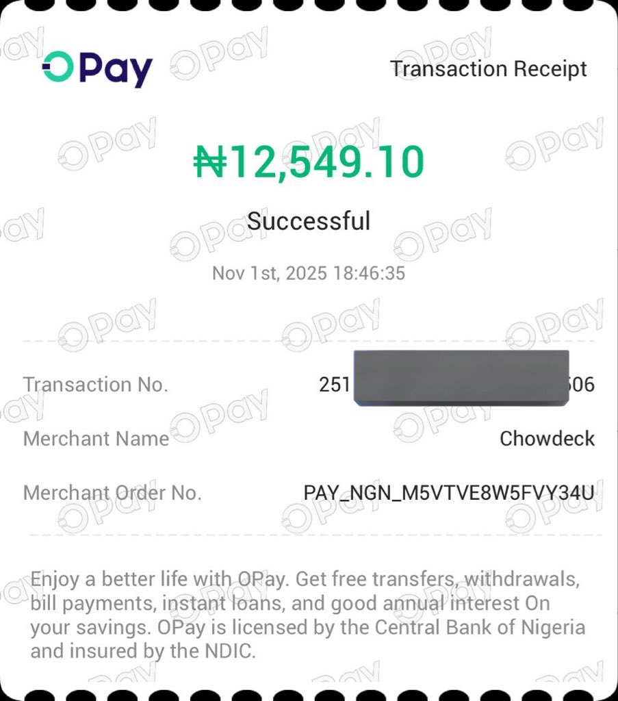 comfort_white's tweet photo. @notbirdperson @OPay_NG @chowdeck I tried it, but hit a brick wall!
@chowdeck has my money and wouldn’t process my order!!!! @OPay_NG RECALL THIS TRANSACTION ASAP https://t.co/K7iFV0t31E