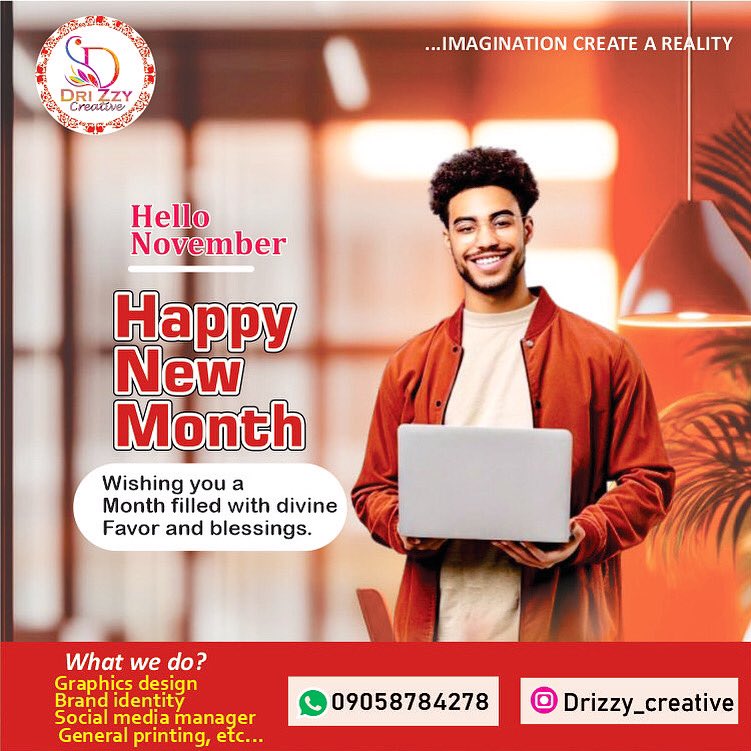 Thank you for supporting us and choosing our brand as your top choice. We are happy when you are always happy with our services. May God bless you with kindness, joy, and happiness. I hope you have a joyful and fortunate new month🙏
#drizzycreative #NewMonth #NOVEMBER #viralpost