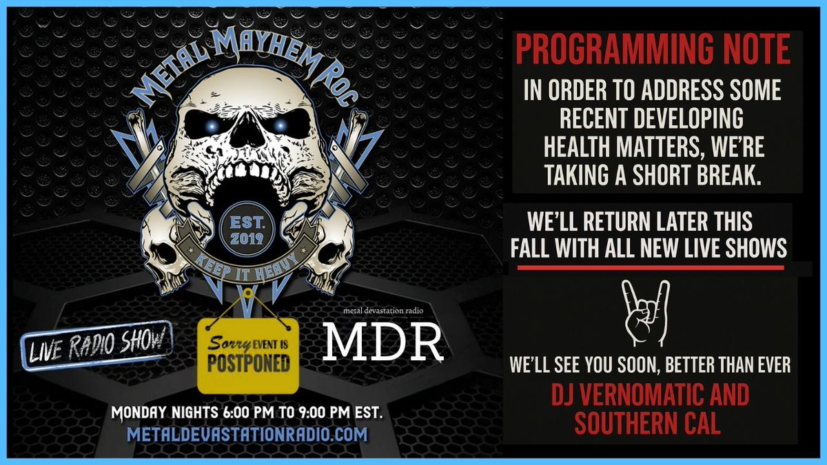 PROGRAMMING NOTE: Taking a short break to address some health matters. We’ll be back soon—stronger than ever! 🎧 mixcloud.com/VERNOMATIC