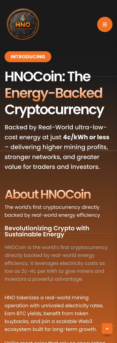 SladeMcQueen's tweet photo. @HNOGreenFuels has released a token which is HNOCoin, the world’s first cryptocurrency directly backed by real-world energy efficiency. It leverages electricity costs as low as 2¢-4¢ per kWh to give miners and investors a powerful advantage.

This is a real company, working on solving real world problems when it comes to producing energy. 

The website is here: https://t.co/jQBf5tla5y

Link for pre-sale is here: https://t.co/ZZkyTfwNOK…

Use my referral code to get free 5000 tokens: SladeMcQueen

#Crypto #Tokens #Bitcoin #Ethereum #RWAs #Mining #HNOCoin #HiddenGems