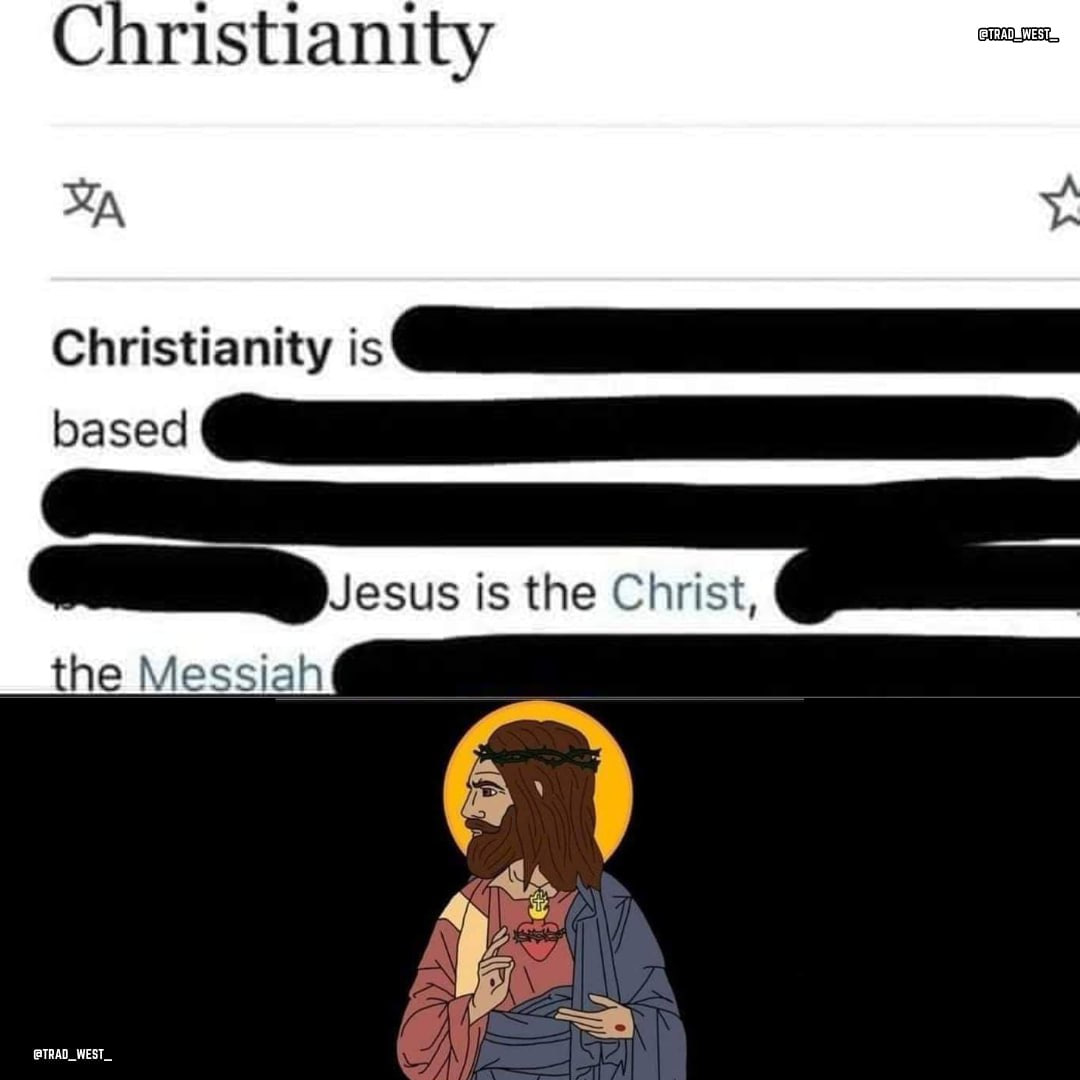 trad_west_'s tweet image. Jesus Christ is God