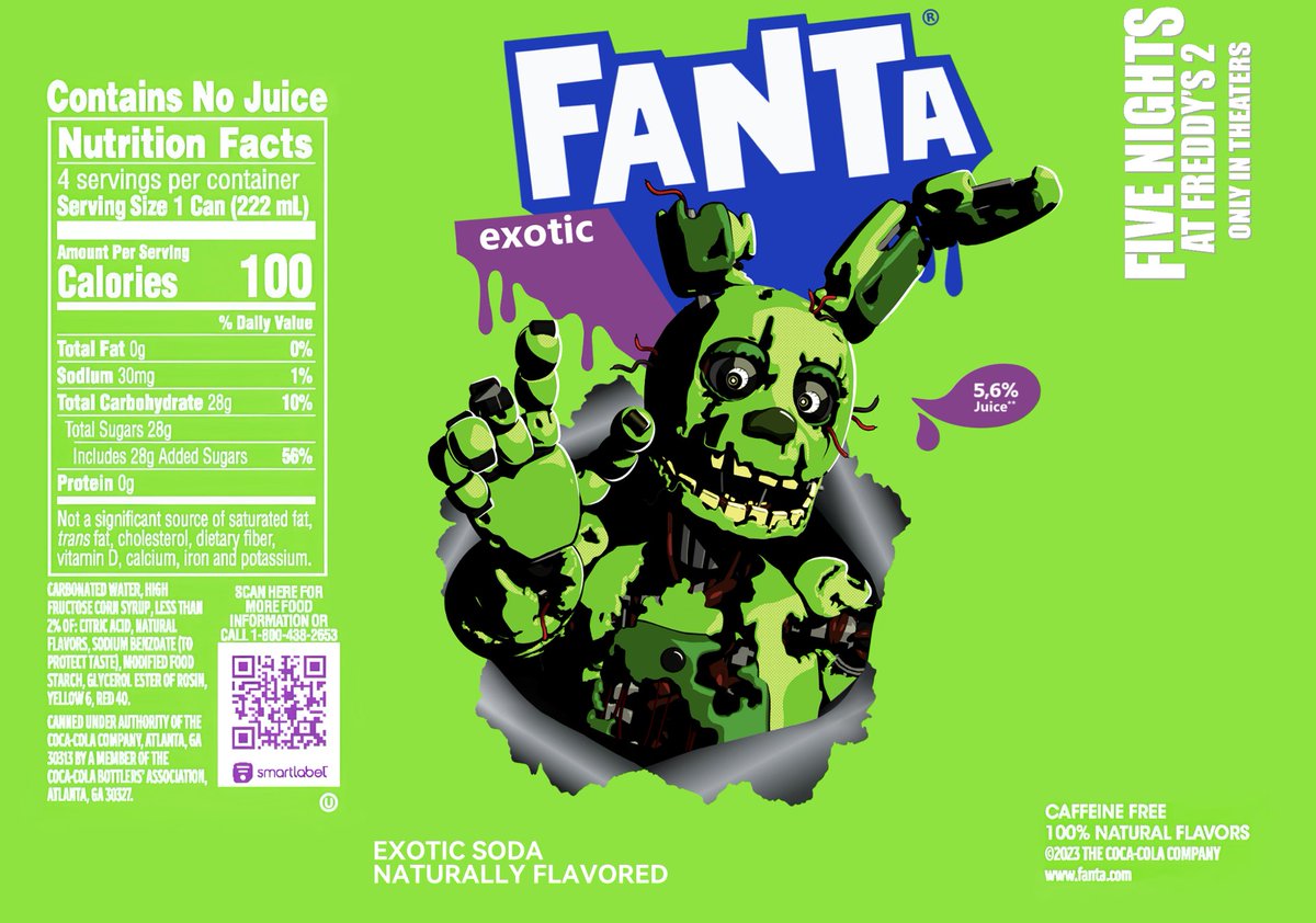 xXFaylinnXx's tweet image. IT'S FNAFTA (+ Full Springtrap Fanta design)