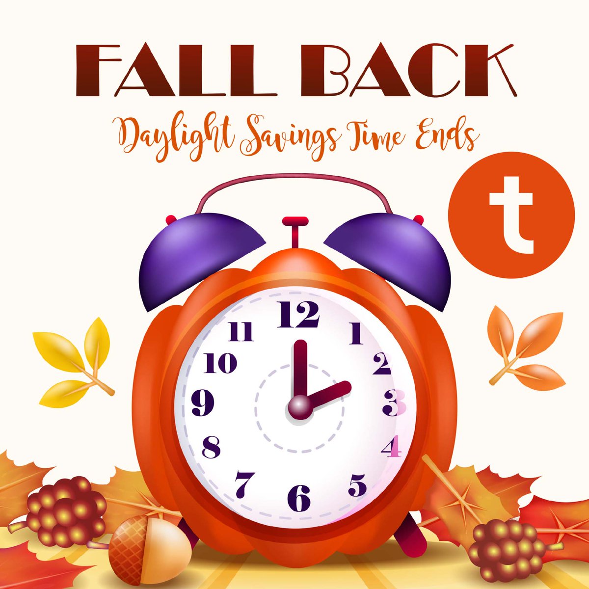 PerrisChurch's tweet photo. ⏰🍁 Don’t Forget to Fall Back! 🍁⏰
Daylight Saving Time ends this Sunday! Be sure to set your clocks back one hour before bed Saturday night and enjoy that extra hour of rest 😴
Join us Sunday morning at Temple Baptist Church—refreshed, recharged, and ready to worship together! https://t.co/cXSM4MMLDN