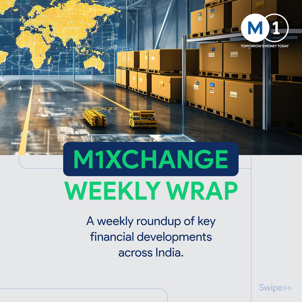 M1xchange's tweet image. In this week’s #WeeklyWrap, we explore key shifts shaping India’s economy, from steel import moderation and fintech #cybersecurity to RBI’s push for cash-flow–based MSME lending. 
At #M1xchange, we’re driving transparent, tech-led liquidity that powers sustainable growth. ⚙️📈