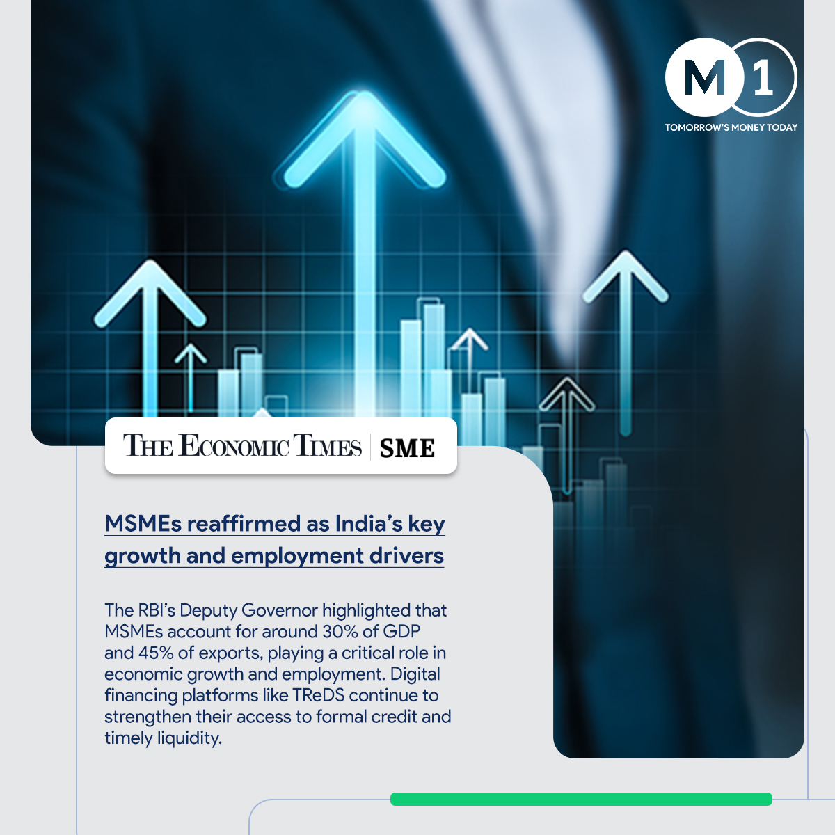 M1xchange's tweet image. In this week’s #WeeklyWrap, we explore key shifts shaping India’s economy, from steel import moderation and fintech #cybersecurity to RBI’s push for cash-flow–based MSME lending. 
At #M1xchange, we’re driving transparent, tech-led liquidity that powers sustainable growth. ⚙️📈