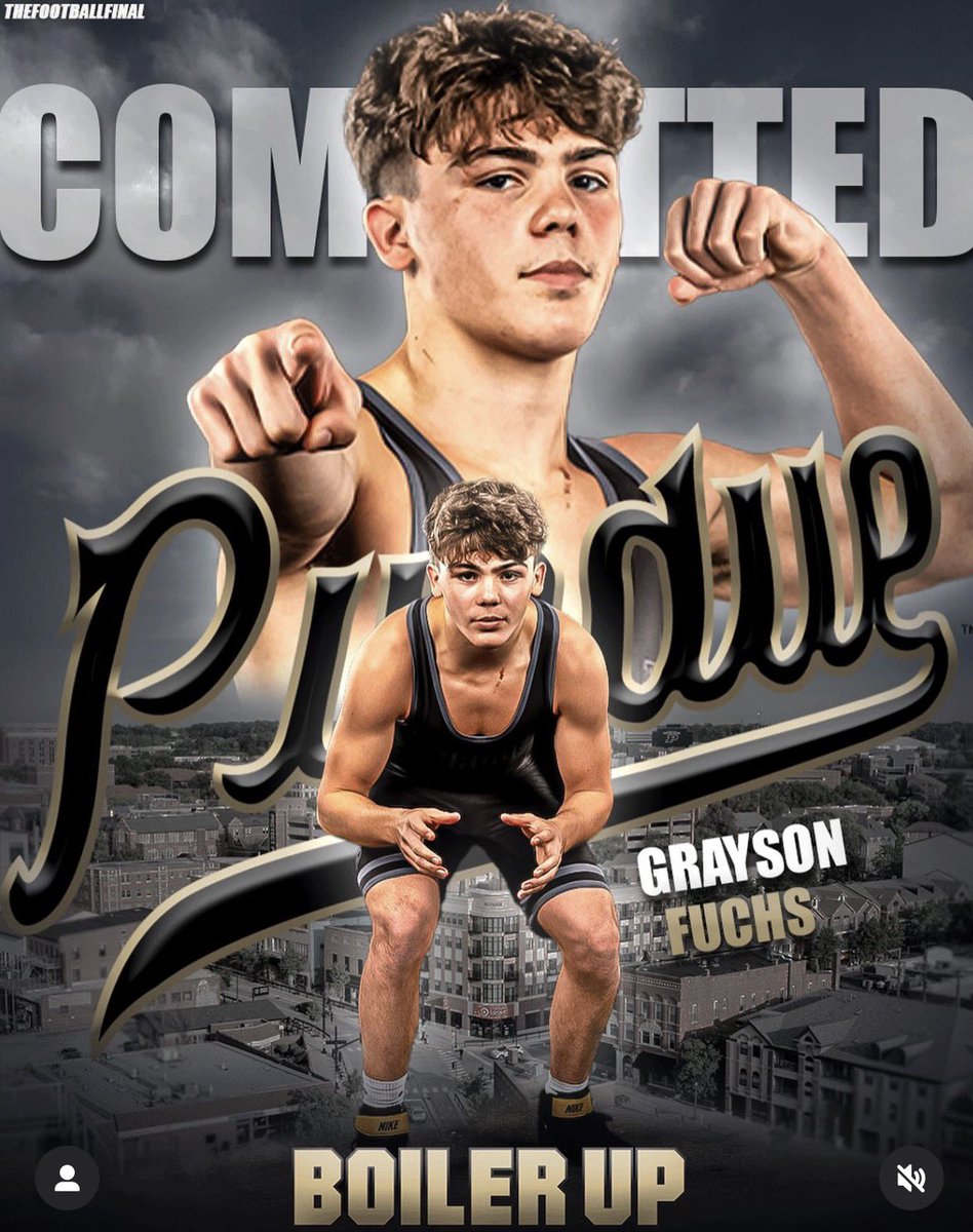 Congrats to 2x State Champ, Fargo and Super 32 All American Grayson Fuchs who committed to <a href="/TonyErsland/">Tony Ersland</a> and the <a href="/PurdueWrestling/">Purdue Wrestling</a> Boilermakers!