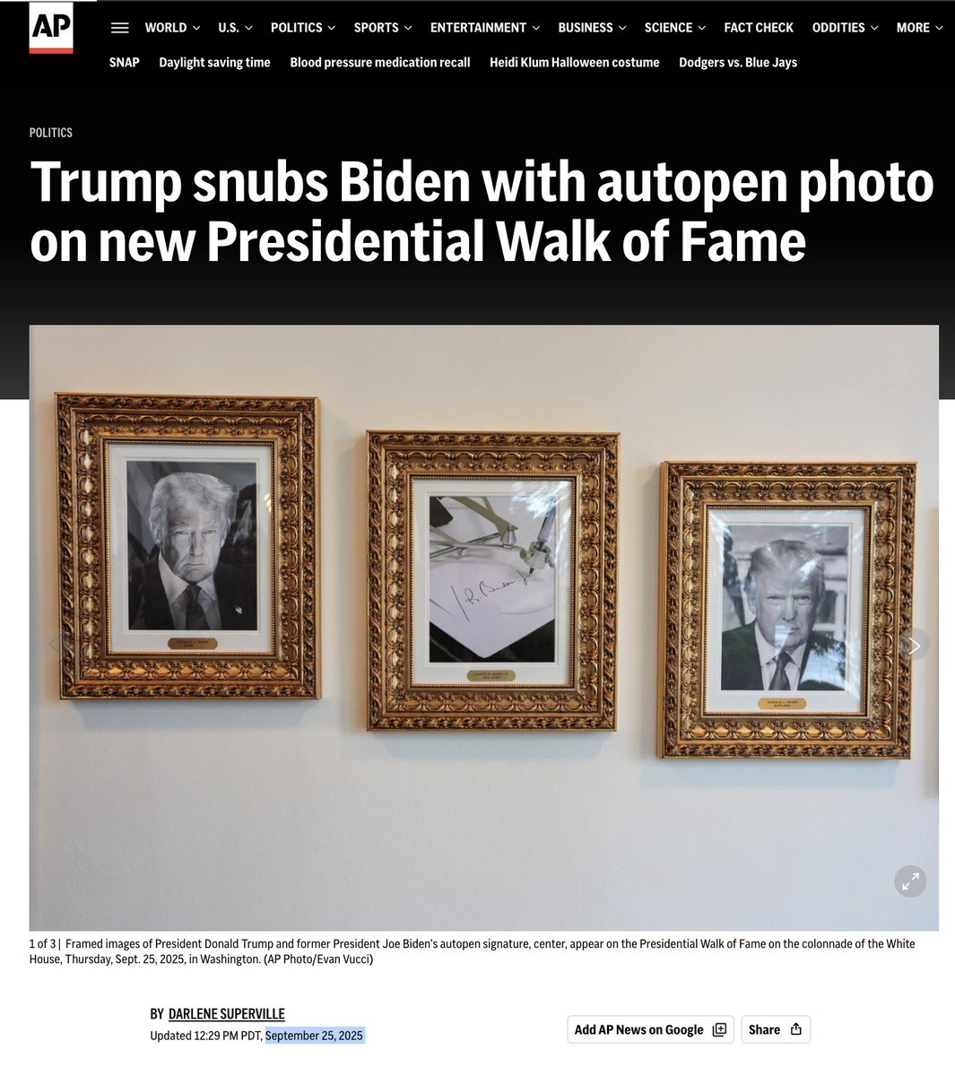 ellim992's tweet image. The president spending $40,000 on picture frames to troll Biden is a pretty stupid gag.