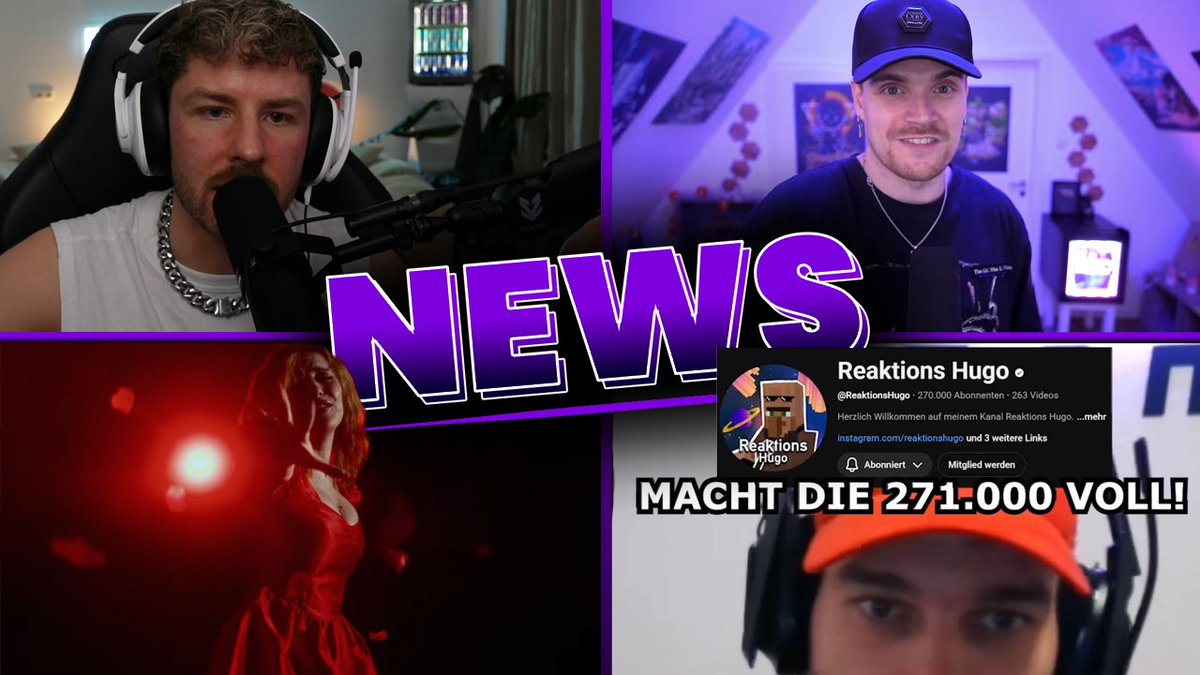 🔥NEUER UPLOAD🔥

- Reaktions Hugo Skandal? 
- #Rewi, #Trymacs, Julia Beautx Nachtrag 
- Warum Influencer unbeliebter sind als früher
- #AnniTheDuck veröffentlicht Song 
- #Wissenswert "klaut" Thumbnail?

youtu.be/tuCOtyza8fo
