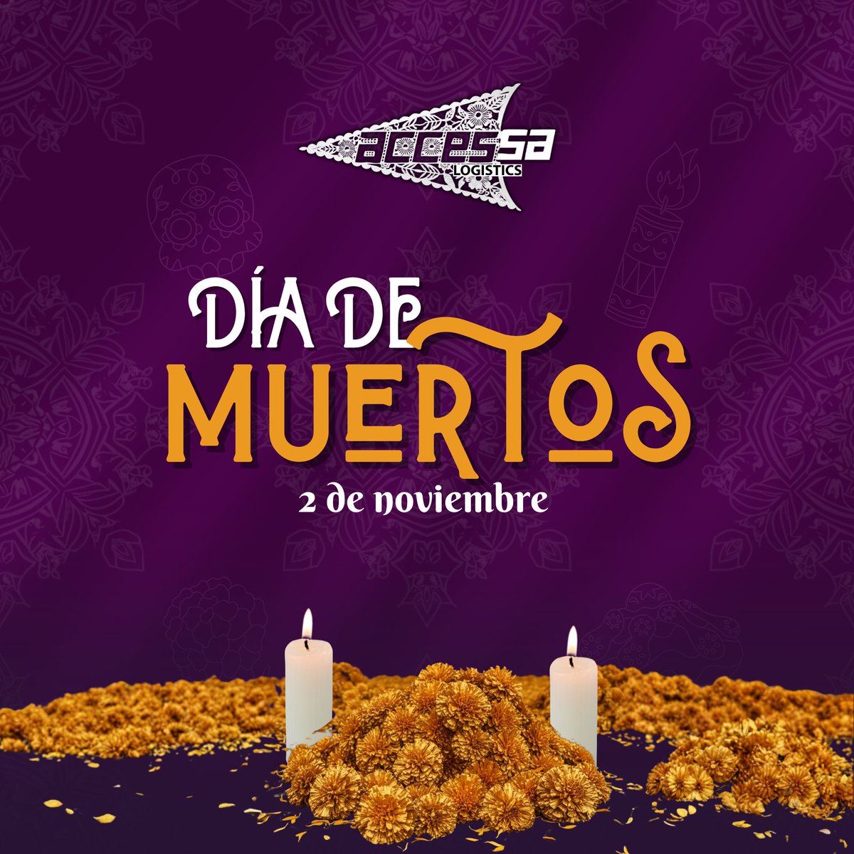AccessaLogistic's tweet image. En @AccessaLogistic recordamos con orgullo a quienes marcaron nuestro camino. 🌼

Hoy celebramos la vida, la memoria y las tradiciones que nos unen. ✨💛

#DíaDeMuertos #TradiciónQuePermanece #AccessaLogistics