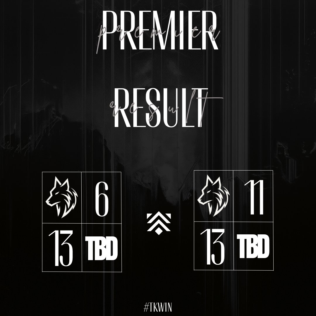 İlk Maçı 6-13, İkinci Maçı 11-13 kaybederek günü 2 Lose ile kapatıyoruz.

Haftaya Görüşmek Üzere🐺 

#TKWIN